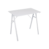 Schreibtisch aus Holzfaser und Stahl, weiß