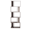 Librería con 5 estantes en mdf gris blanqueado