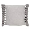 Coussin - gris en coton 45x45 cm uni