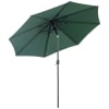 Sunnyglade Copertura Di Ricambio Per Ombrellone Da Giardino 2,7 M – 8 Stecche, Tessuto Poliestere 180g, Verde Scuro, Con Ventola - 3