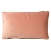 Housse de coussin rose en velours 30x50 cm uni