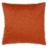 Housse de coussin orange en velours-45x45 cm avec imprimé animalier