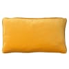 Housse de coussin jaune en velours 30x50 cm uni