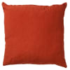 Housse de coussin orange en laine-45x45 cm uni