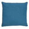 Housse de coussin bleu en laine-45x45 cm uni