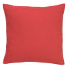 Housse de coussin rouge en coton-45x45 cm uni