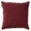 Coussin - rouge en coton 60x60 cm uni