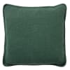 Coussin - vert en coton 45x45 cm uni