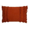 Coussin - orange en coton 40x60 cm uni