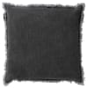 Housse de coussin gris en coton-45x45 cm uni
