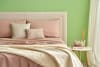 Completo letto in cotone e lino rosa 200x180 cm