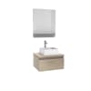 Meuble de salle de bain suspendu avec vasque et miroir