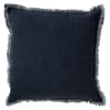 Coussin - bleu en coton 60x60 cm uni