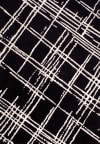 Tapis shaggy abstrait motif géométrique noir - 120x160 cm