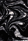 Tapis shaggy moderne design noir - 120x160 cm