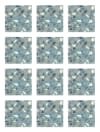 Azulejos Adhesivos 48 Baldosas de 15x15cm Piedras Color Azul