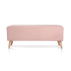 Banco de cama para dormitorio color rosa