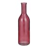 Vase aus bordeauxfarbenem recyceltem Glas, H50
