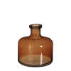Jarrón de botellas vidrio marrón alt.21.5