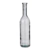 Vase bouteille en verre recyclé gris foncé H75