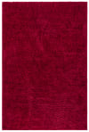 Tapis de salon interieur hirsute en rouge, 91 x 152 cm