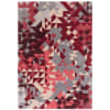 Tapis de salon en laine rose rouge 120x170 cm
