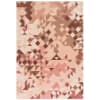 Tapis de salon en laine rose 160x230 cm