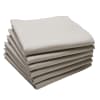 Lot de 6 serviettes en coton traite Teflon sarrasin 45x45