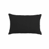 Cuscino nero arredo in morbida microfibra 40x60 cm