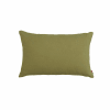 Cuscino verde arredo in morbida microfibra 40x60 cm
