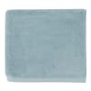 Drap de douche en coton bleu 70x140