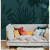 Papier peint panoramique forêt des tropiques 170 x 250 cm vert foncé