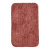 Tapis de bain tufté uni en Polyester Rouge 50x80 cm
