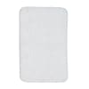 Tapis de bain tufté uni en Polyester Blanc 50x80 cm