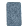 Tapis de bain tufté uni en Polyester Bleu ardoise 50x80 cm