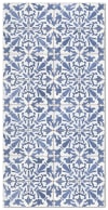 Tapis vinyle carreaux ciments géométrique bleu 80x200cm