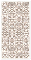 Alfombra vinílica hidráulica triana marrón 80x200 cm