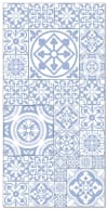 Tapis vinyle carreaux ciments talavera bleu 80x200cm