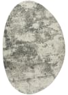 Alfombra reciclada con forma orgánica en tonos gris, 155X230 cm