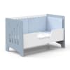 Cuna-cama-sofá-escritorio (5en1) de 70x140 cm azul