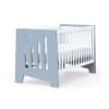 Lit bébé - bureau (2en1) 70x140 cm en bleu