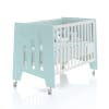 Lit bébé - bureau (2en1) 60x120 cm en vert-menthe