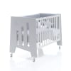 Lit bébé - bureau (2en1) 60x120 cm en gris