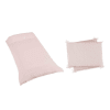 Set nórdico y protector rosa para cuna de 60x120 cm