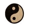 Tappeto in cotone stampato yin e yang 140