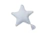 Coussin étoile en coton doux bleu 25x25