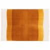 Tapis rectangulaire en laine tissé à plat jaune/ orange 120 x 170 cm
