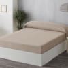 Pack 2 unidades plaids multiusos sofa cama beige 180 x 260 cm