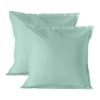 Funda de almohada 100% algodón menta 60x60 cm (x2)