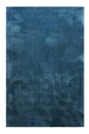 Alfombra de pelo largo extrasuave azul petróleo 130x190